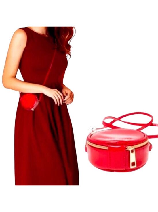 Marc Jacobs Handbags - Marc Jacob's Snapshot Mini Round Red Crossbody Bag NWT